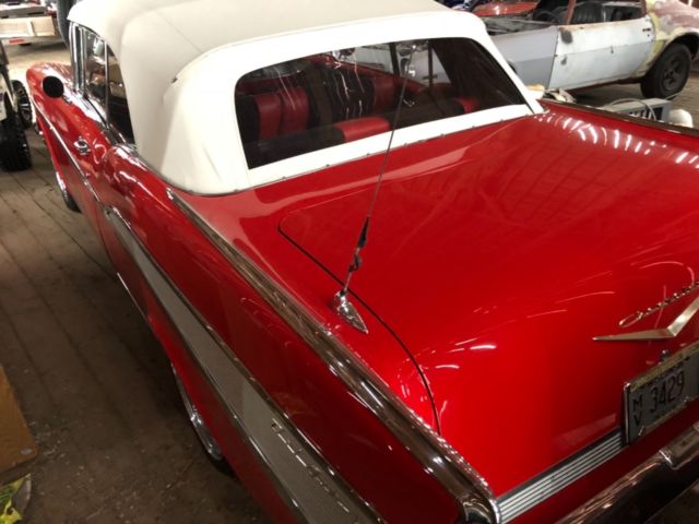 1957 Red Chevrolet Bel Air/150/210