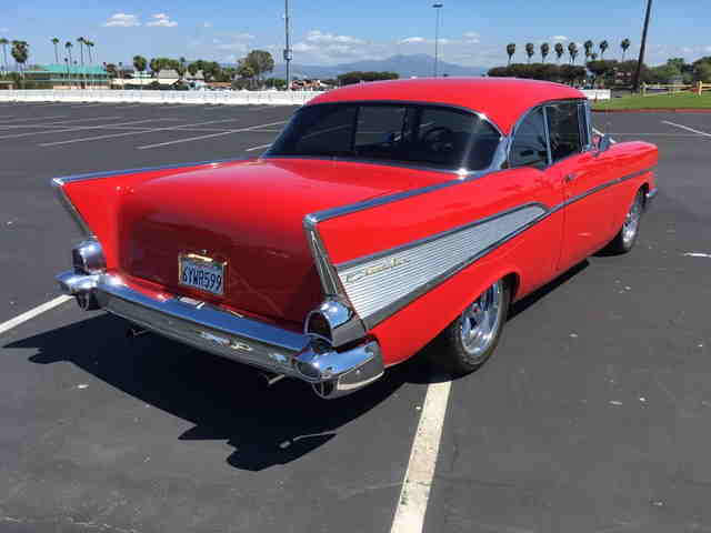 1957 Red Chevrolet Bel Air