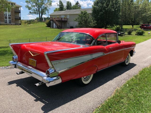 1957 Red Chevrolet Bel Air/150/210 Hardtop