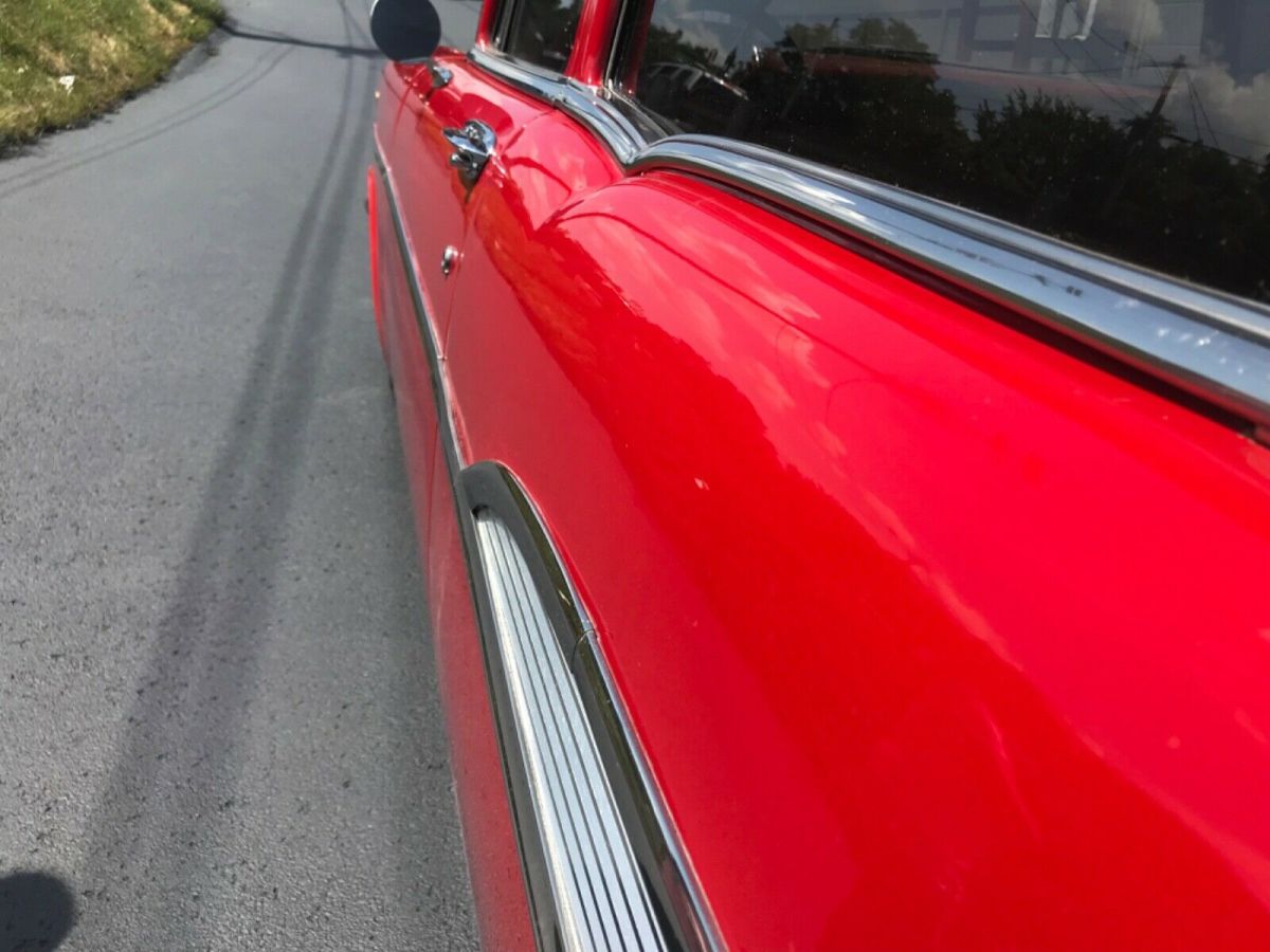 1957 Red Chevrolet Bel Air/150/210 Coupe