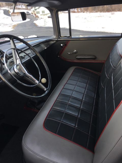 1957 Red Chevrolet Bel Air/150/210 Coupe