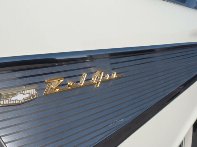 1957 White Chevrolet Bel Air/150/210 Coupe