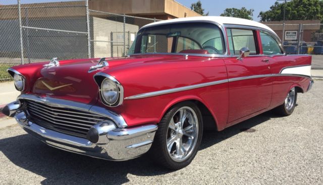 1957 Candy Apple Red Chevrolet Bel Air/150/210 Coupe
