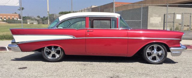 1957 Candy Apple Red Chevrolet Bel Air/150/210 Coupe