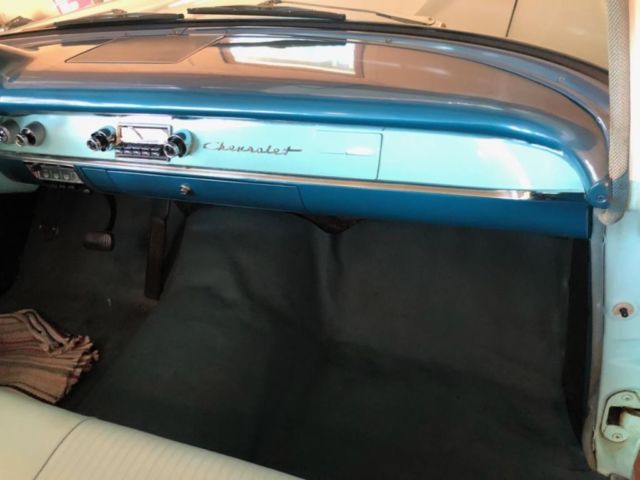 1957 Blue Chevrolet Bel Air/150/210 Sedan
