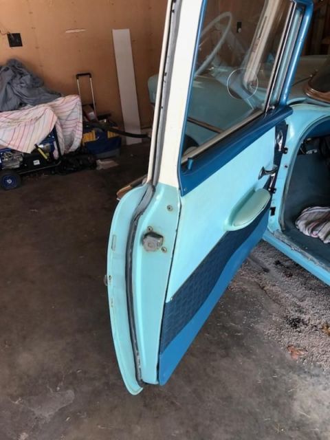 1957 Blue Chevrolet Bel Air/150/210 Sedan