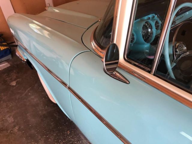 1957 Blue Chevrolet Bel Air/150/210 Sedan
