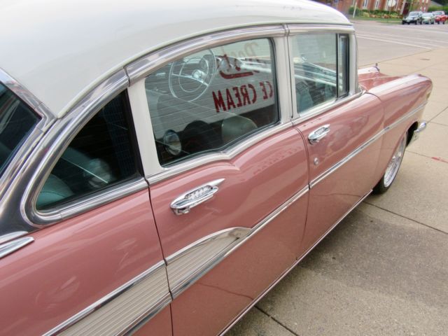 1957 Coral and Ivory Chevrolet Bel Air/150/210 Sedan