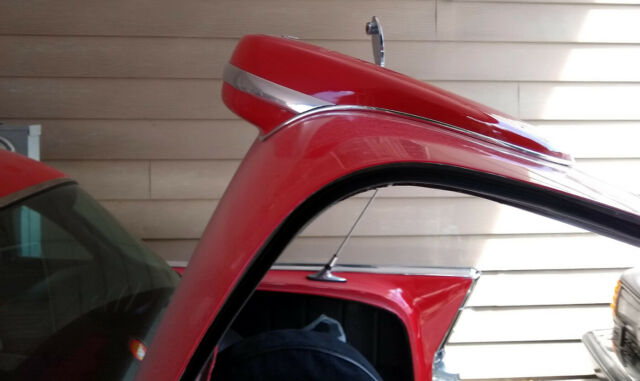 1957 Red Chevrolet Bel Air/150/210 Sedan