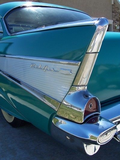 1957 Green Chevrolet Bel Air/150/210 Sedan
