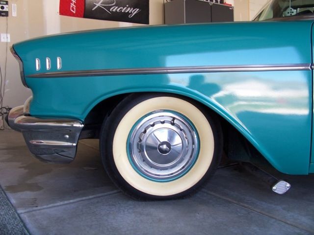 1957 Green Chevrolet Bel Air/150/210 Sedan