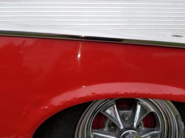 1957 Red & White Chevrolet Bel Air/150/210 2 Door Coupe