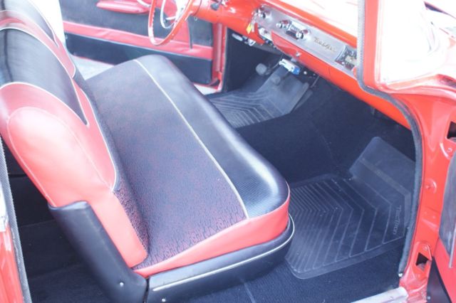 1957 Red & White Chevrolet Bel Air/150/210 2 Door Coupe