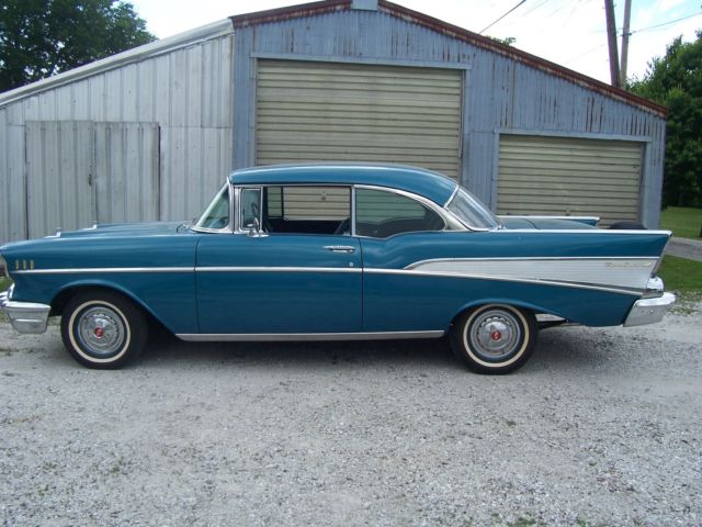 1957 Blue Chevrolet Bel Air/150/210 Coupe