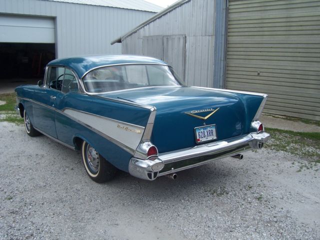 1957 Blue Chevrolet Bel Air/150/210 Coupe
