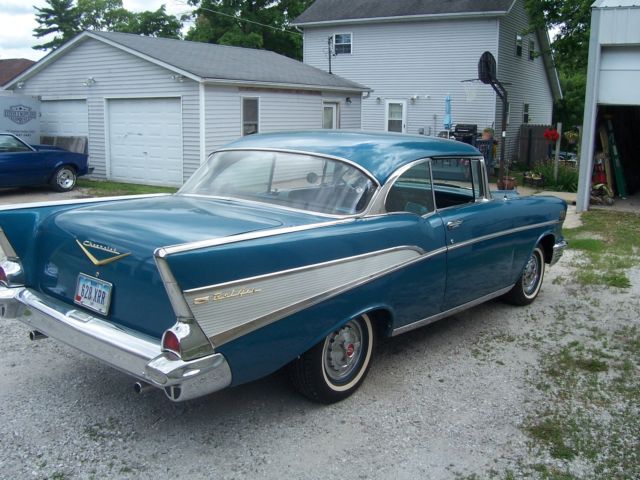 1957 Blue Chevrolet Bel Air/150/210 Coupe