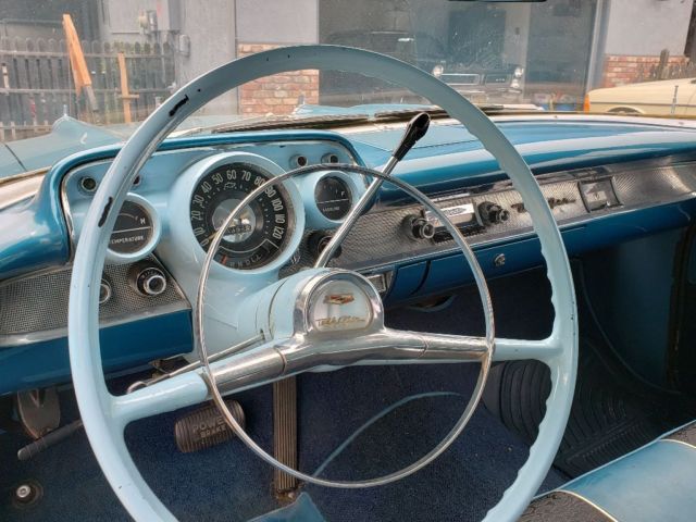 1957 Teal Chevrolet Bel Air/150/210 Coupe