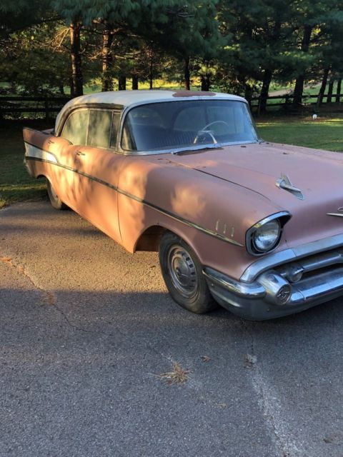 1957 Brown Chevrolet Bel Air/150/210 Sedan