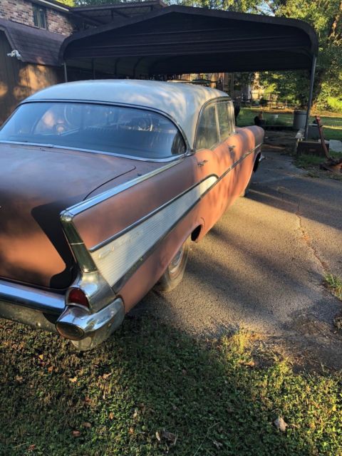 1957 Brown Chevrolet Bel Air/150/210 Sedan