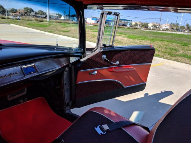 1957 Black Chevrolet Bel Air/150/210 Coupe