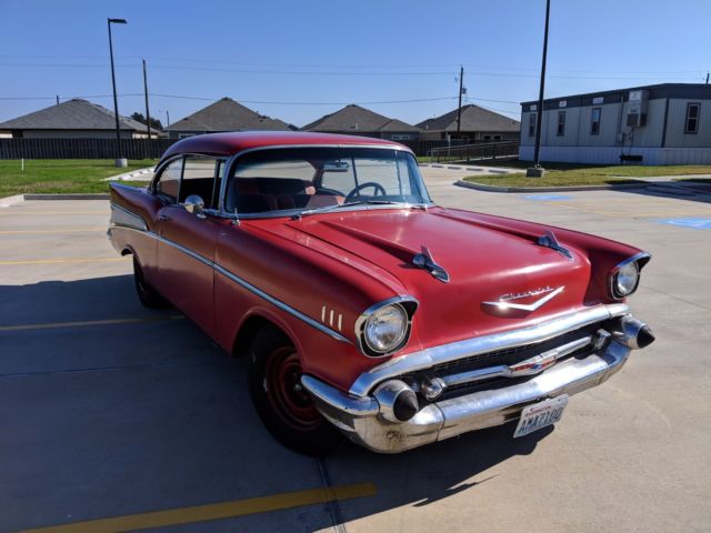 1957 Black Chevrolet Bel Air/150/210 Coupe