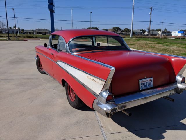 1957 Black Chevrolet Bel Air/150/210 Coupe