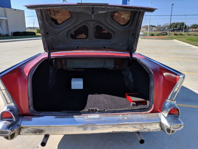 1957 Black Chevrolet Bel Air/150/210 Coupe