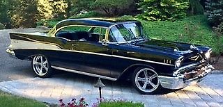 1957 Black Chevrolet Bel Air/150/210 Coupe