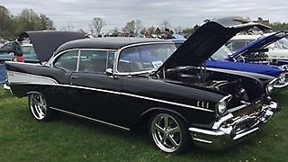 1957 Black Chevrolet Bel Air/150/210 Coupe