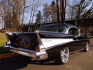 1957 Black Chevrolet Bel Air/150/210 Coupe