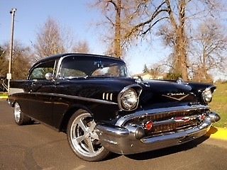 1957 Black Chevrolet Bel Air/150/210 Coupe
