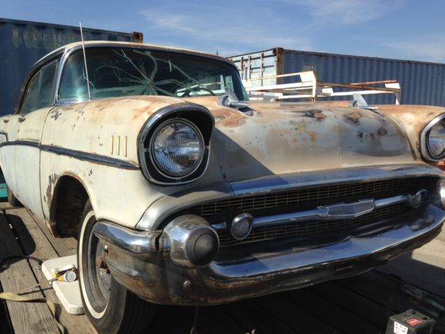 1957 Gray Chevrolet Bel Air/150/210 Sports Coupe