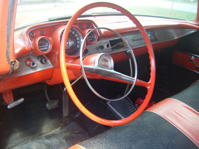 1957 SILVER/WHITE Chevrolet Bel Air/150/210 Coupe