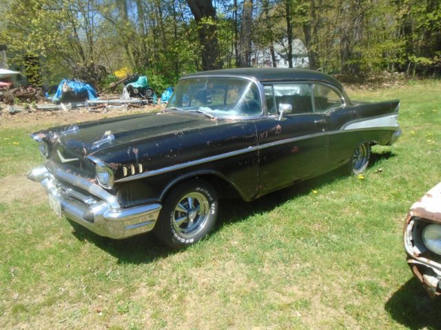 1957 Black Chevrolet Bel Air/150/210 Coupe