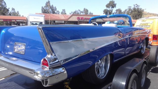1957 Pearl blue with ghost flames Chevrolet Bel Air/150/210 Roadster