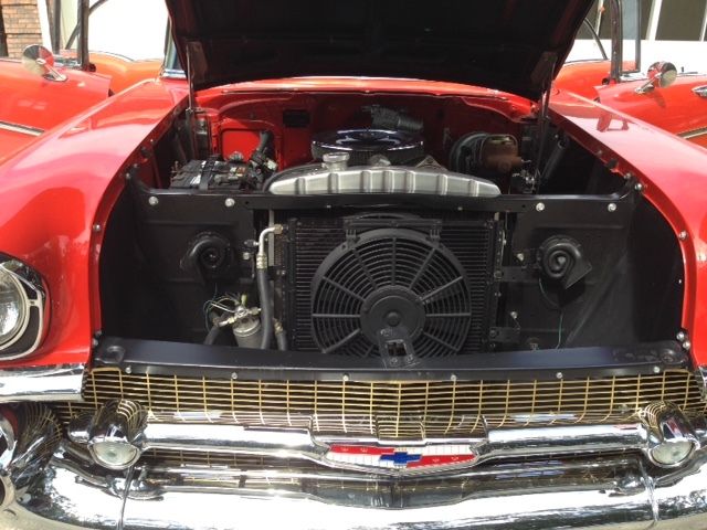 1957 Matador Red Chevrolet Bel Air/150/210 4 Door Sports Sedan