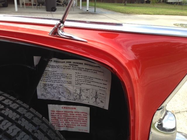 1957 Matador Red Chevrolet Bel Air/150/210 4 Door Sports Sedan