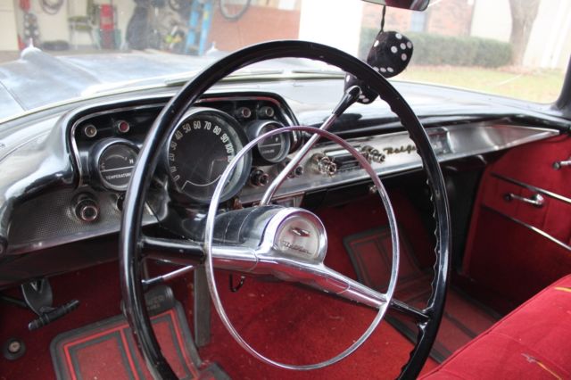 1957 flat black Chevrolet Bel Air/150/210 hardtop