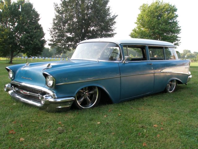 1957 Blue Chevrolet Bel Air/150/210 Wagon