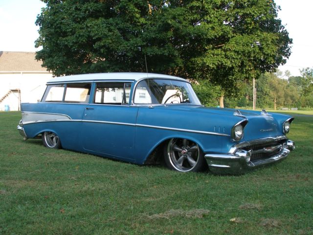 1957 Blue Chevrolet Bel Air/150/210 Wagon