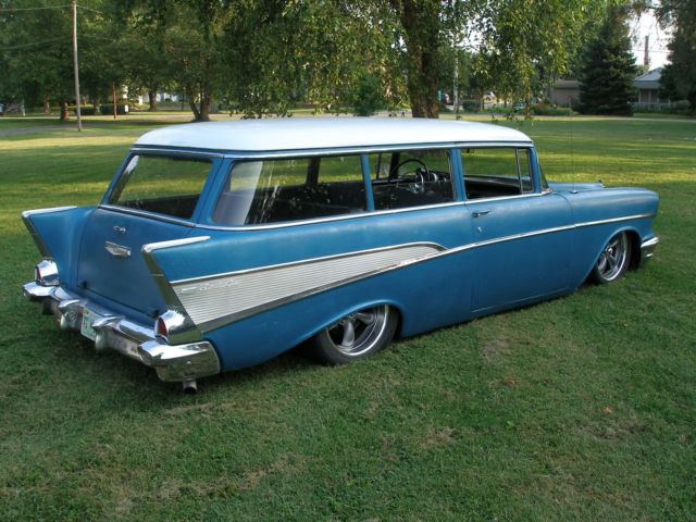 1957 Blue Chevrolet Bel Air/150/210 Wagon