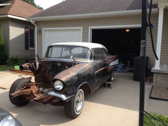 1957 black Chevrolet Bel Air/150/210 Coupe