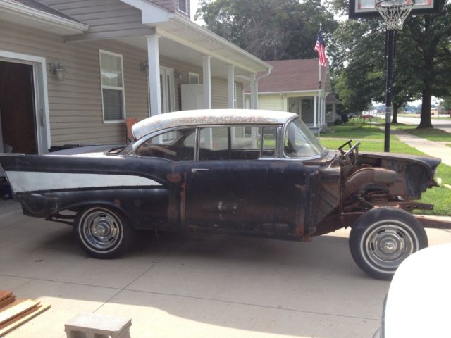 1957 black Chevrolet Bel Air/150/210 Coupe