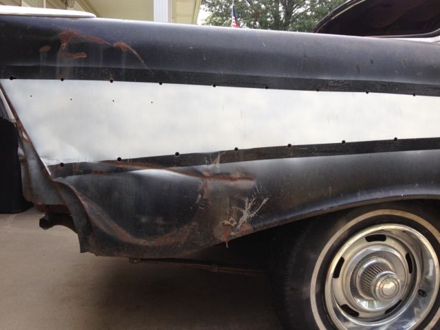 1957 black Chevrolet Bel Air/150/210 Coupe