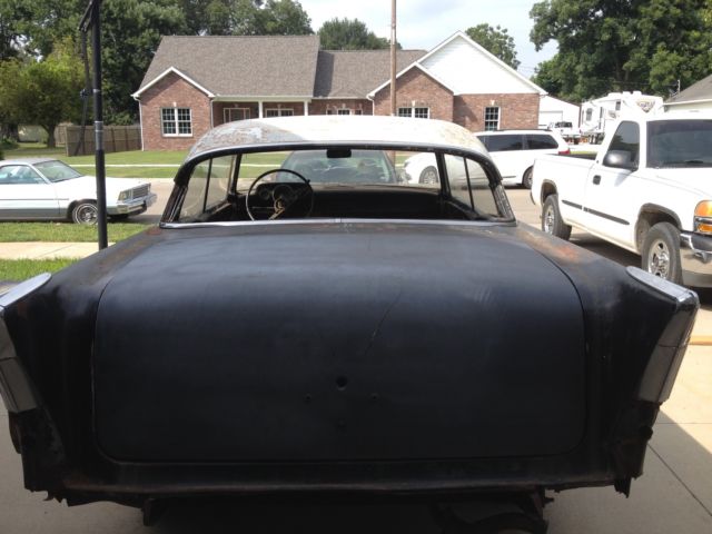 1957 black Chevrolet Bel Air/150/210 Coupe