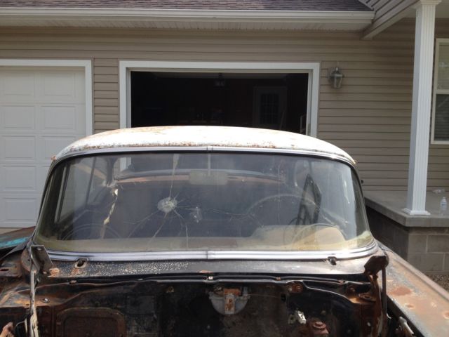 1957 black Chevrolet Bel Air/150/210 Coupe