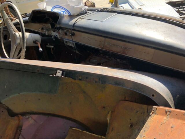 1957 Black Chevrolet Bel Air/150/210 Sedan