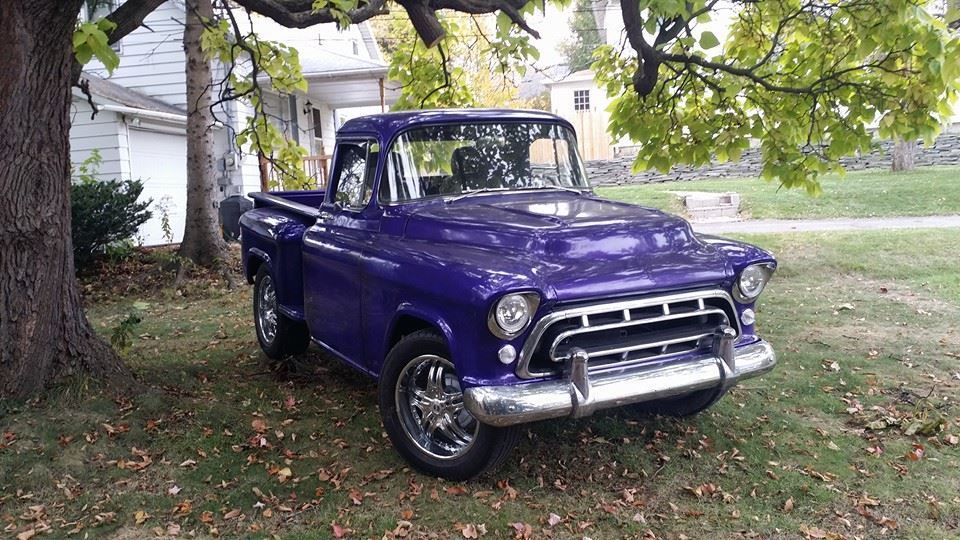 1957 Purple Chevrolet C/K Pickup 1500 truck