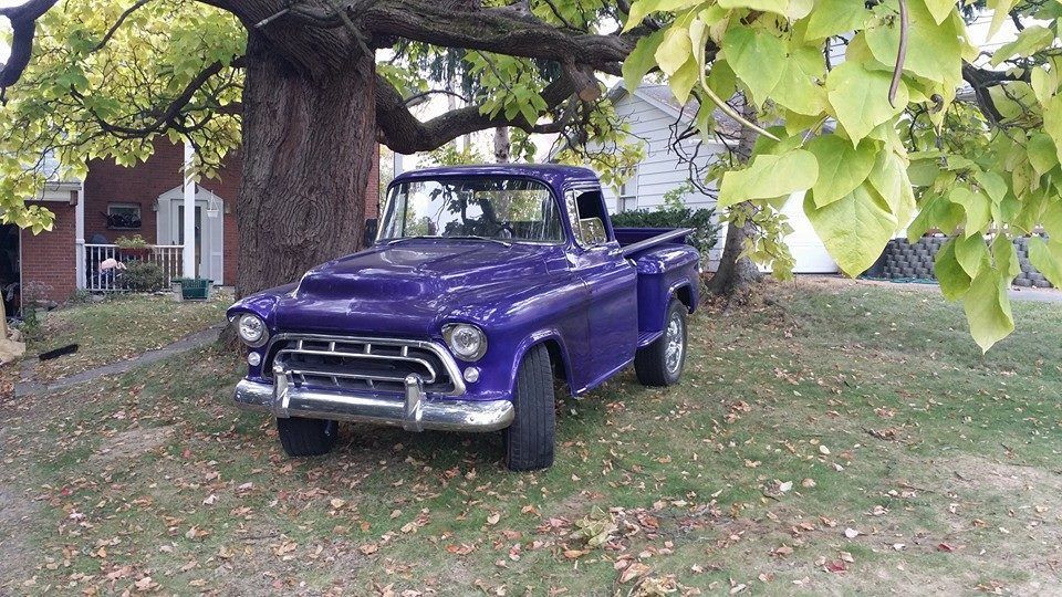 1957 Purple Chevrolet C/K Pickup 1500 truck