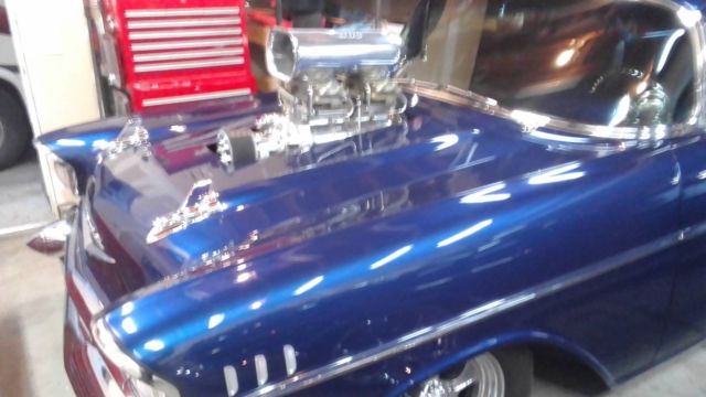 1957 Blue Chevrolet Bel Air/150/210 Coupe